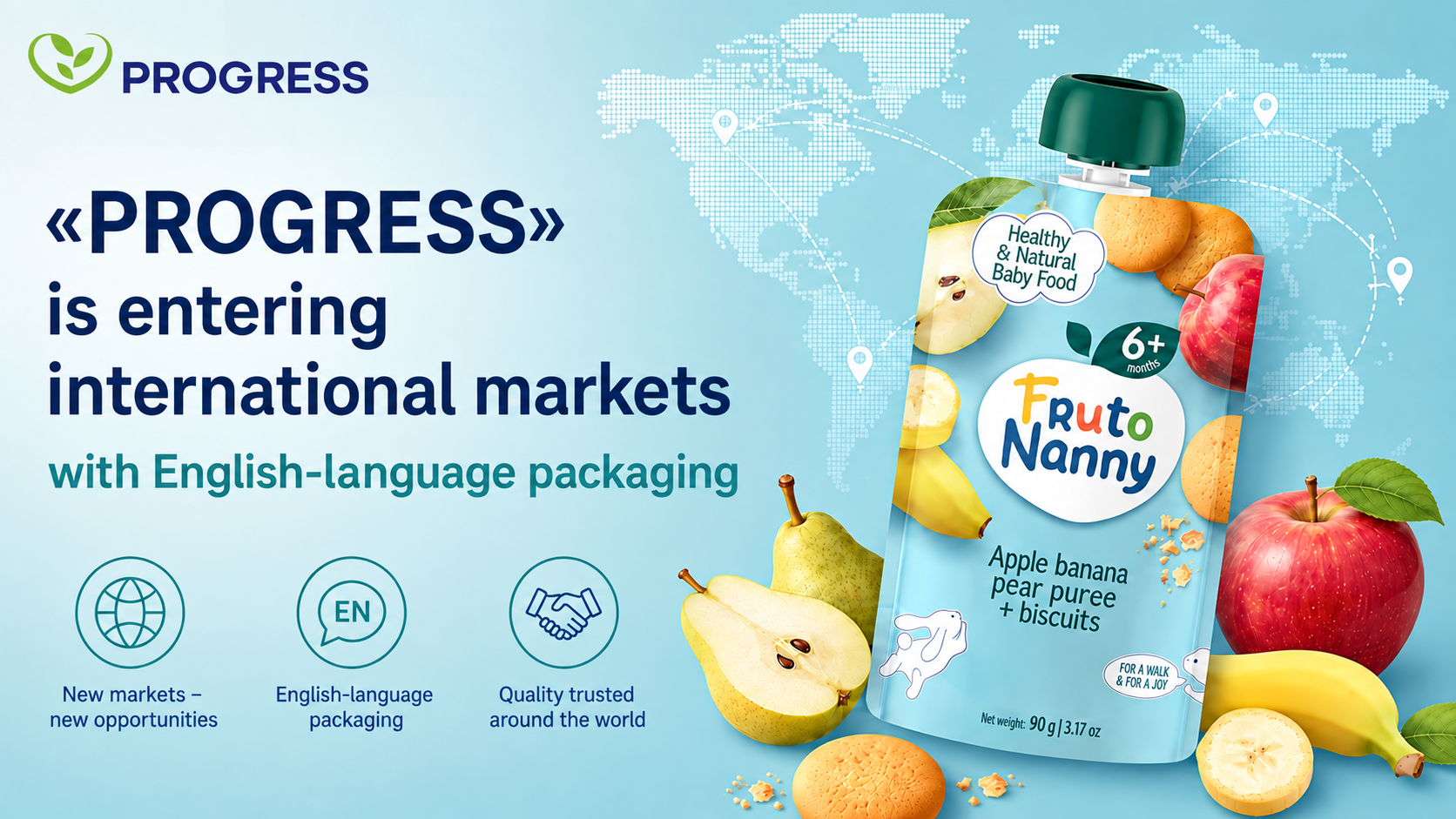 PROGRESS REGISTERS FRUTONANNY BRAND IN OVER 40 COUNTRIES
