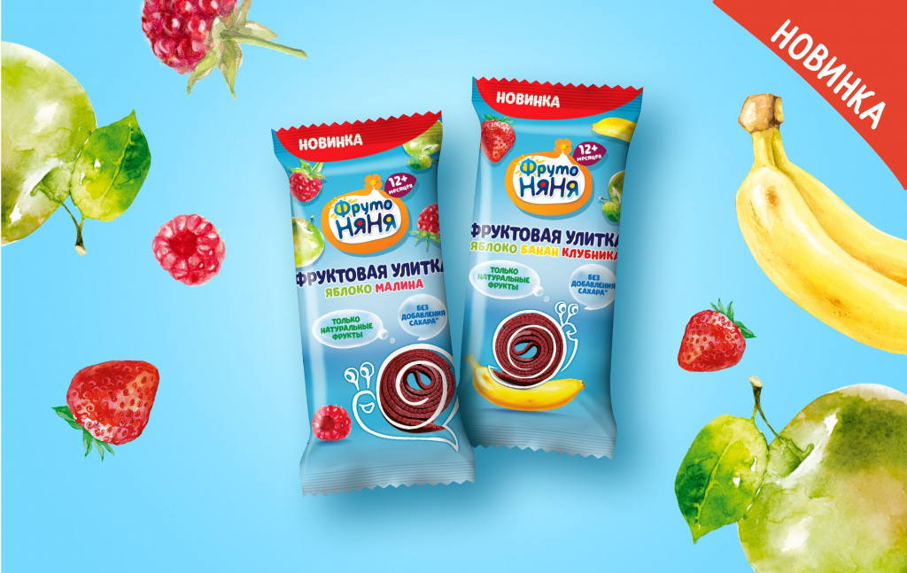 «Фруктовые улитки» – новое лакомство от «ФрутоНяни»